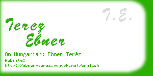 terez ebner business card